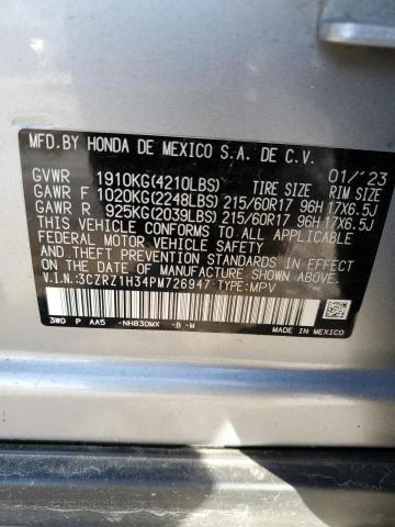 2023 HONDA HR-V LX 3CZRZ1H34PM726947