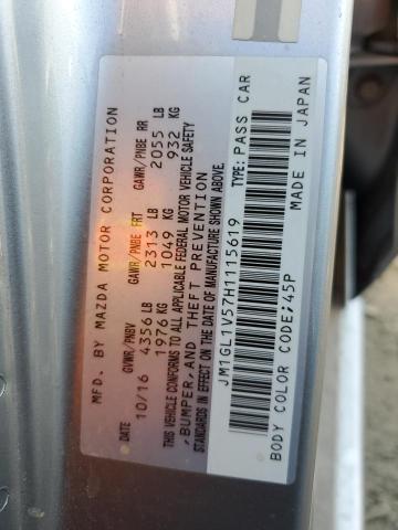 2017 MAZDA 6 TOURING JM1GL1V57H1115619