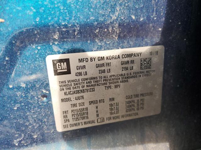 2019 BUICK ENCORE PRE - KL4CJASB2KB781233