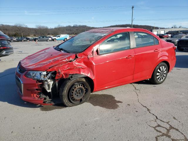 CHEVROLET SONIC LS 2017 red  gas 1G1JB5SH4H4102929 photo #1