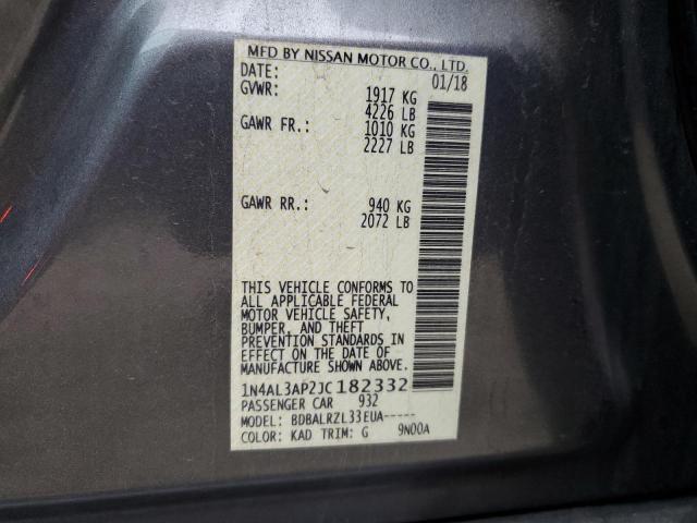 2018 NISSAN ALTIMA 2.5 - 1N4AL3AP2JC182332