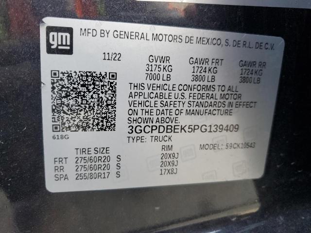 2023 CHEVROLET SILVERADO - 3GCPDBEK5PG139409