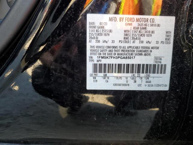 2023 FORD EXPLORER L - 1FMSK7FH3PGA85017