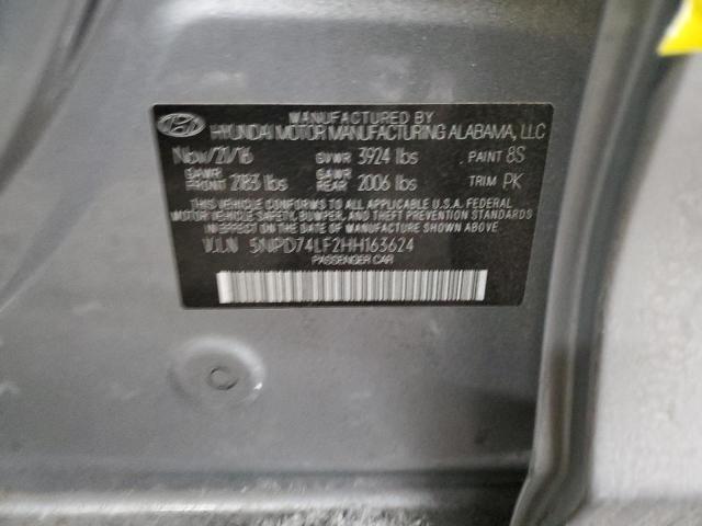2017 HYUNDAI ELANTRA SE - 5NPD74LF2HH163624