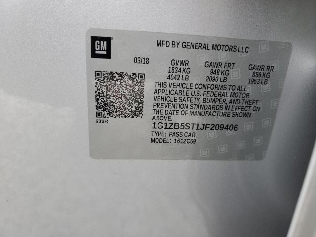 2018 CHEVROLET MALIBU LS - 1G1ZB5ST1JF209406