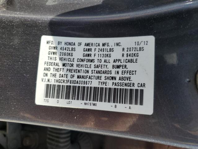 1HGCR3F8XDA009677 2013 Honda Accord Exl