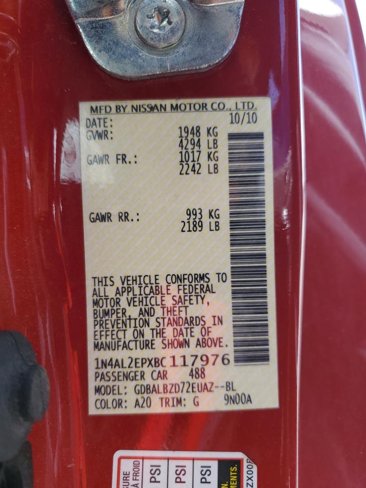 1N4AL2EPXBC117976 2011 Nissan Altima S