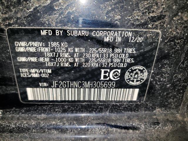 2021 SUBARU CROSSTREK - JF2GTHNC3MH305699
