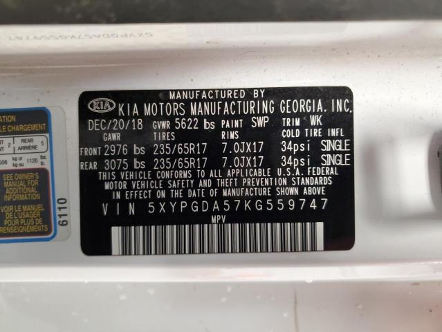 2019 KIA SORENTO LX - 5XYPGDA57KG559747