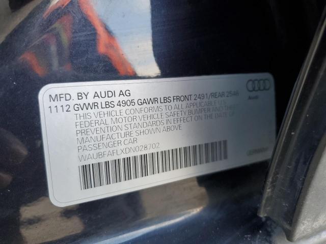 VIN WAUBFAFLXDN028702 2013 Audi A4, Premium no.12