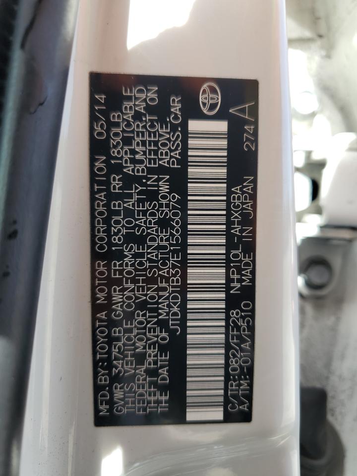 JTDKDTB37E1566079 2014 Toyota Prius C