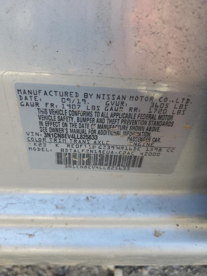 3N1CN8EV4LL825633 NISSAN VERSA 2020