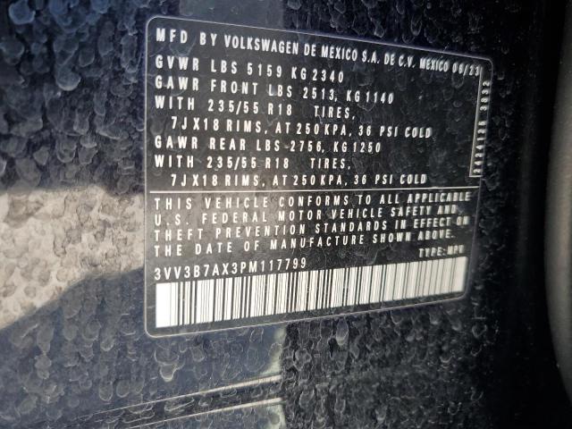 2023 VOLKSWAGEN TIGUAN SE - 3VV3B7AX3PM117799