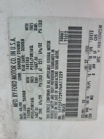 2001 Ford F150 VIN: 1FTZF17291NA11229 Lot: 47966054