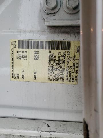 2014 Nissan Maxima S VIN: 1N4AA5AP0EC486282 Lot: 48986494