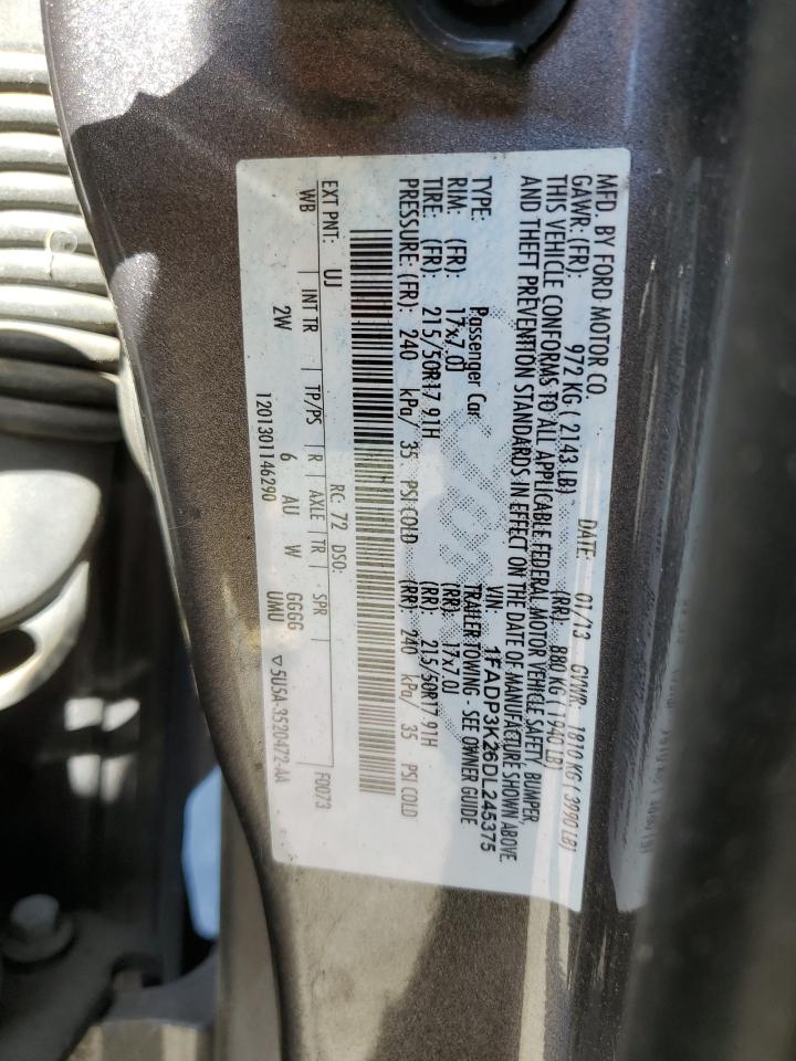 1FADP3K26DL245375 2013 Ford Focus Se