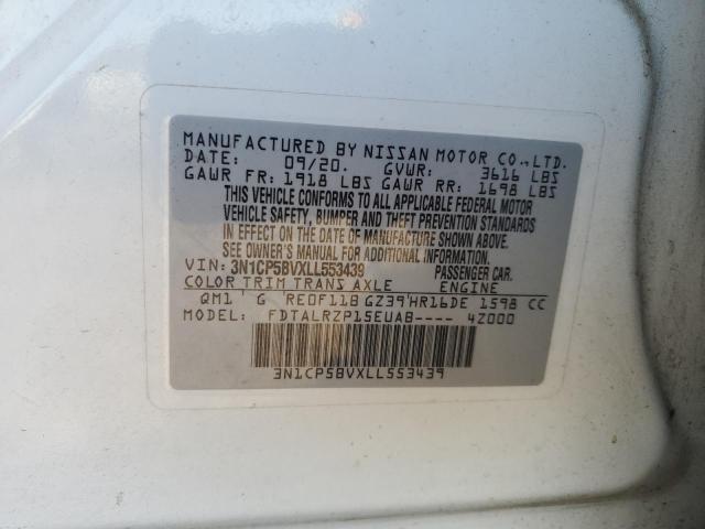 2020 NISSAN KICKS S - 3N1CP5BVXLL553439