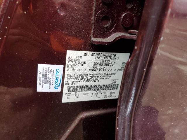 2011 FORD EDGE SEL - 2FMDK4JC0BBB25315