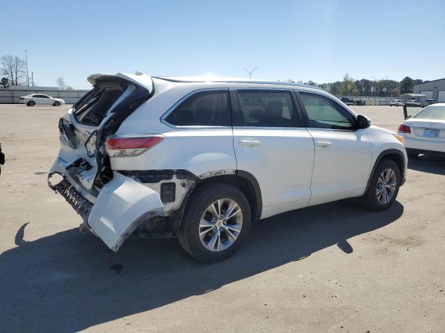 VIN 5TDKKRFH1ES007399 2014 Toyota Highlander, Xle no.3