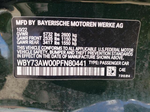 2023 BMW I4 EDRIVE4 WBY73AW00PFN80441