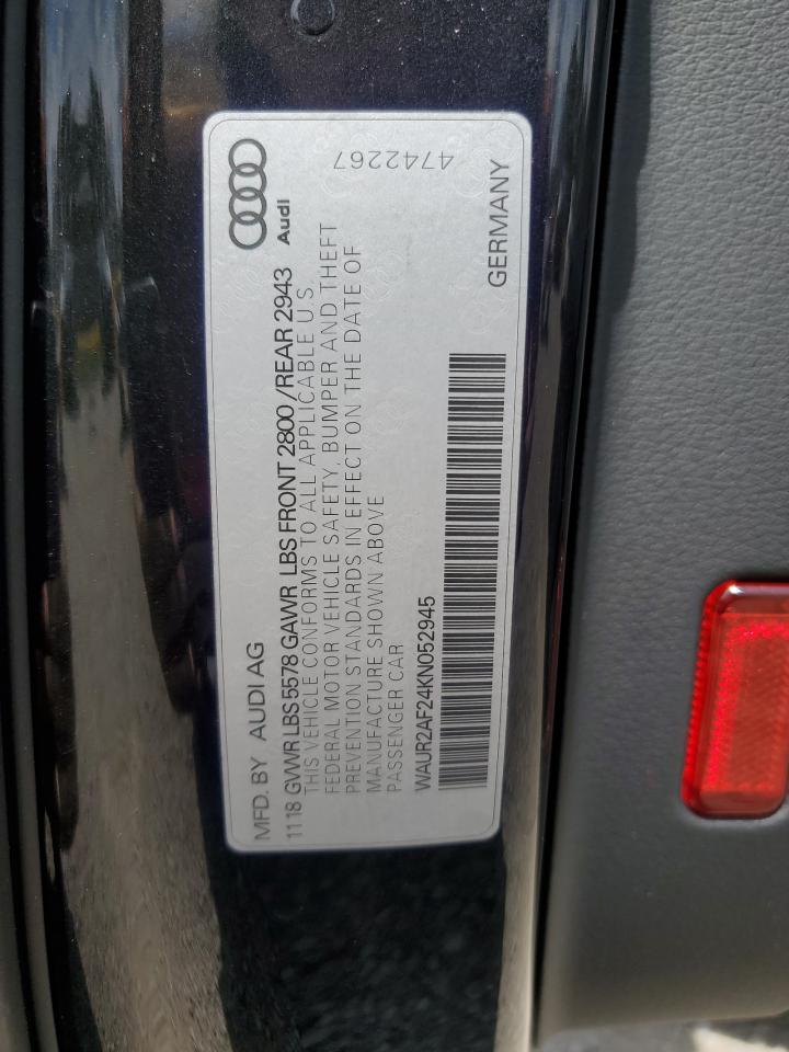 WAUR2AF24KN052945 AUDI A7 2019