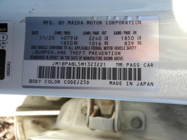Lot #2503850841 2021 MAZDA 3 SELECT salvage car