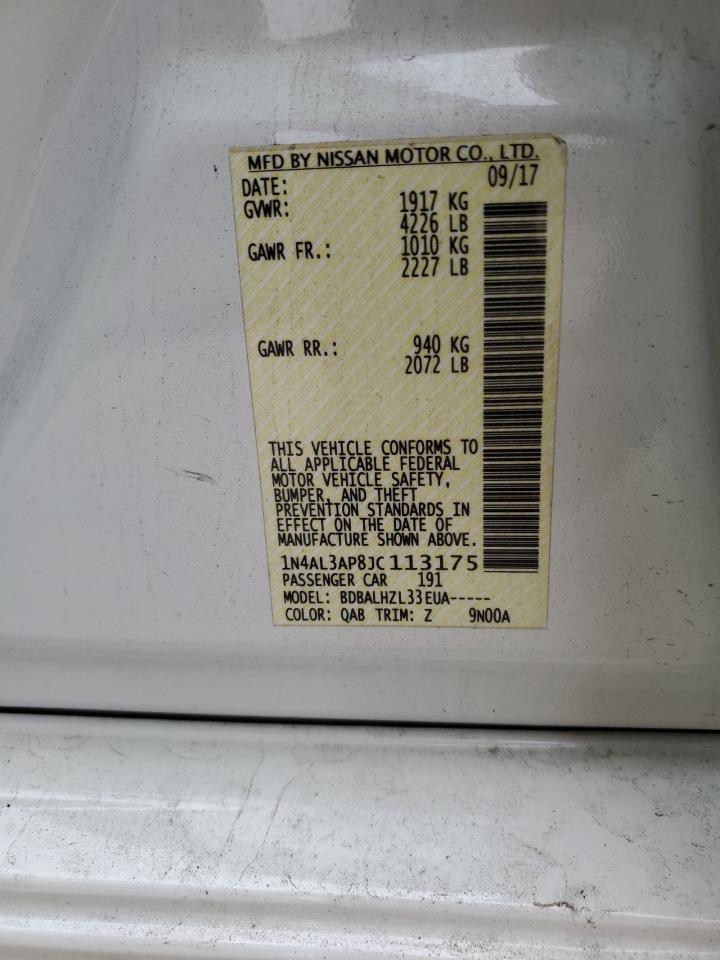 1N4AL3AP8JC113175 NISSAN ALTIMA 2018