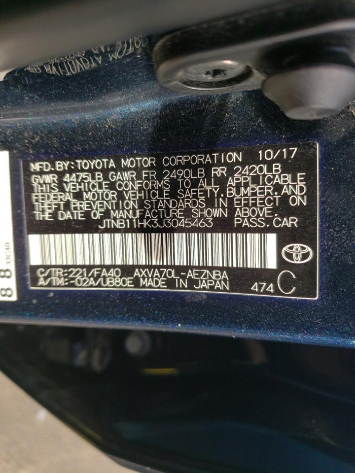 JTNB11HK3J3045463 TOYOTA CAMRY 2018