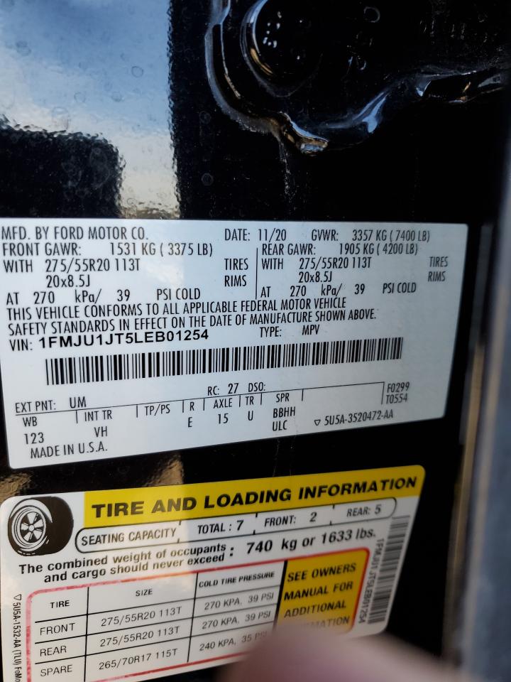 1FMJU1JT5LEB01254 FORD EXPEDITION 2020