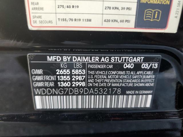 VIN WDDNG7DB9DA532178 2013 Mercedes-Benz S-Class, 550 no.12