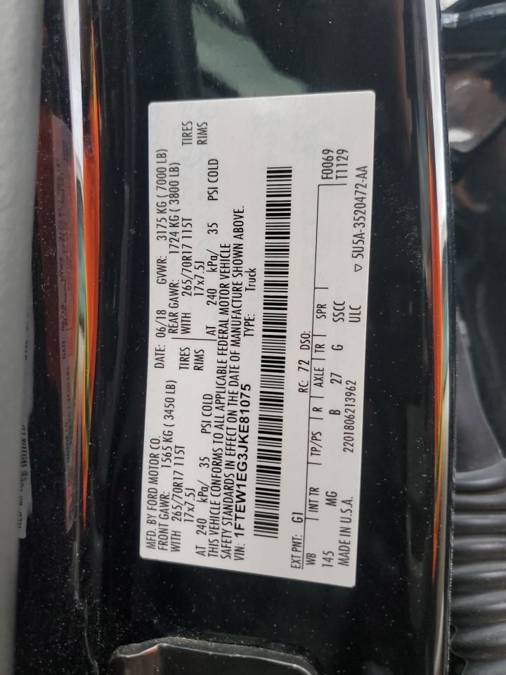 1FTEW1EG3JKE81075 FORD F-150 2018