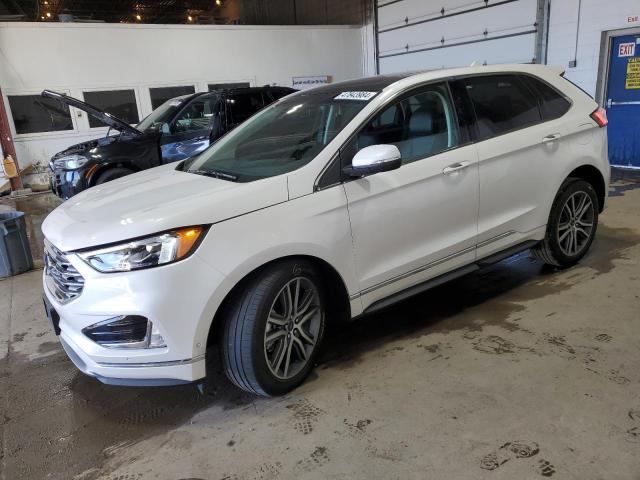 Lot #2468764860 2019 FORD EDGE TITAN salvage car