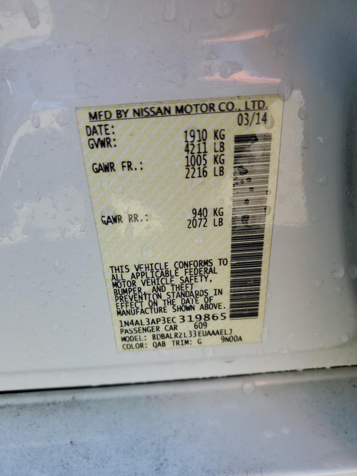 1N4AL3AP3EC319865 2014 Nissan Altima 2.5