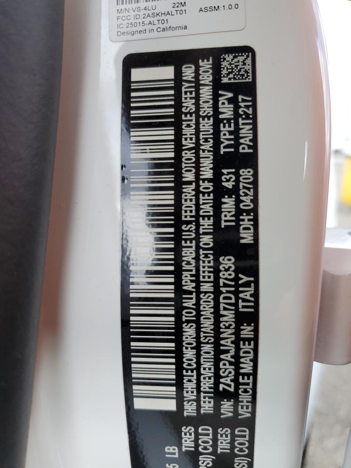 ZASPAJAN3M7D17836 2021 Alfa Romeo Stelvio Sport