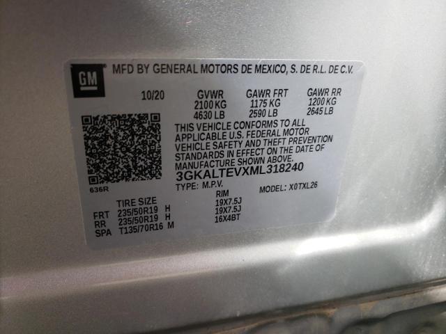 2021 GMC Terrain Sle VIN: 3GKALTEVXML318240 Lot: 46233924