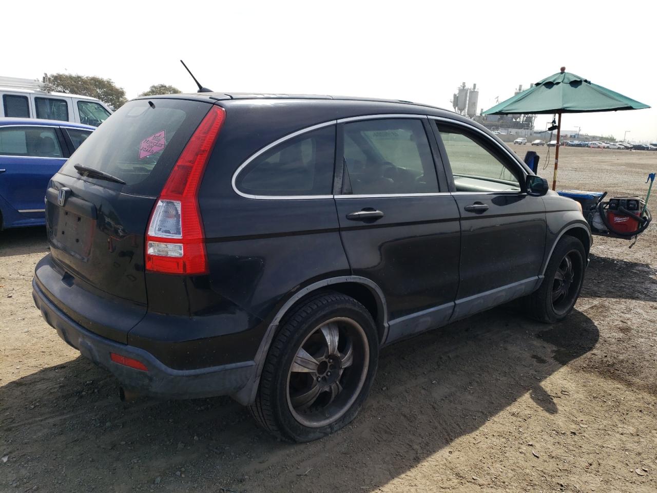 HONDA CR-V LX 2007 black 4dr spor gas JHLRE383X7C025833 photo #4