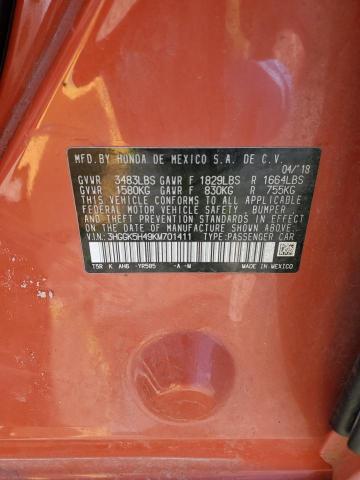 2019 HONDA FIT 3HGGK5H49KM701411