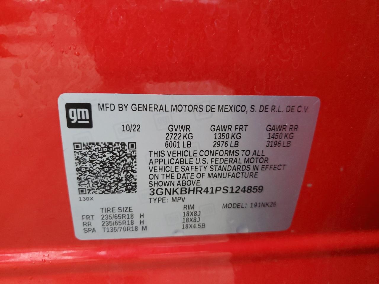 3GNKBHR41PS124859 CHEVROLET BLAZER 2023