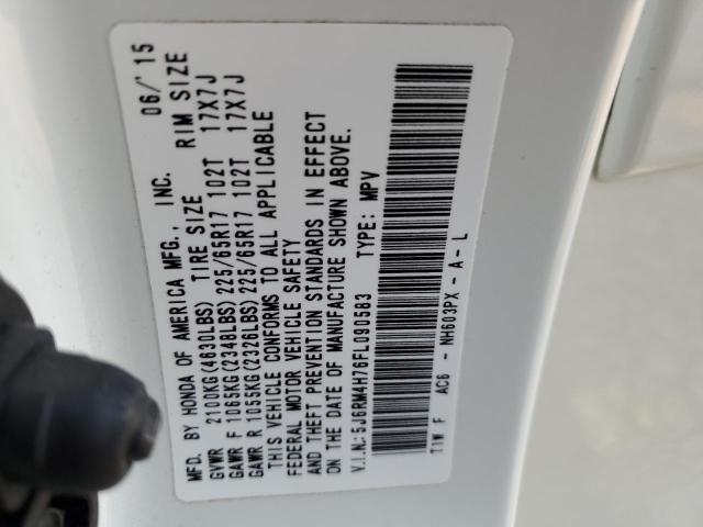 2015 HONDA CR-V EXL - 5J6RM4H76FL090583