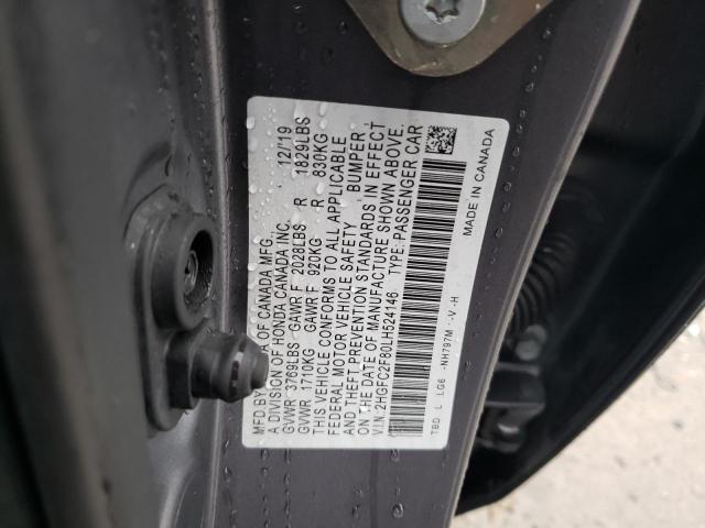 2020 HONDA CIVIC SPOR - 2HGFC2F80LH524146
