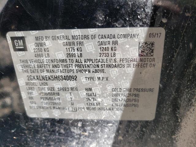 2017 GMC TERRAIN SL - 2GKALNEK5H6340092