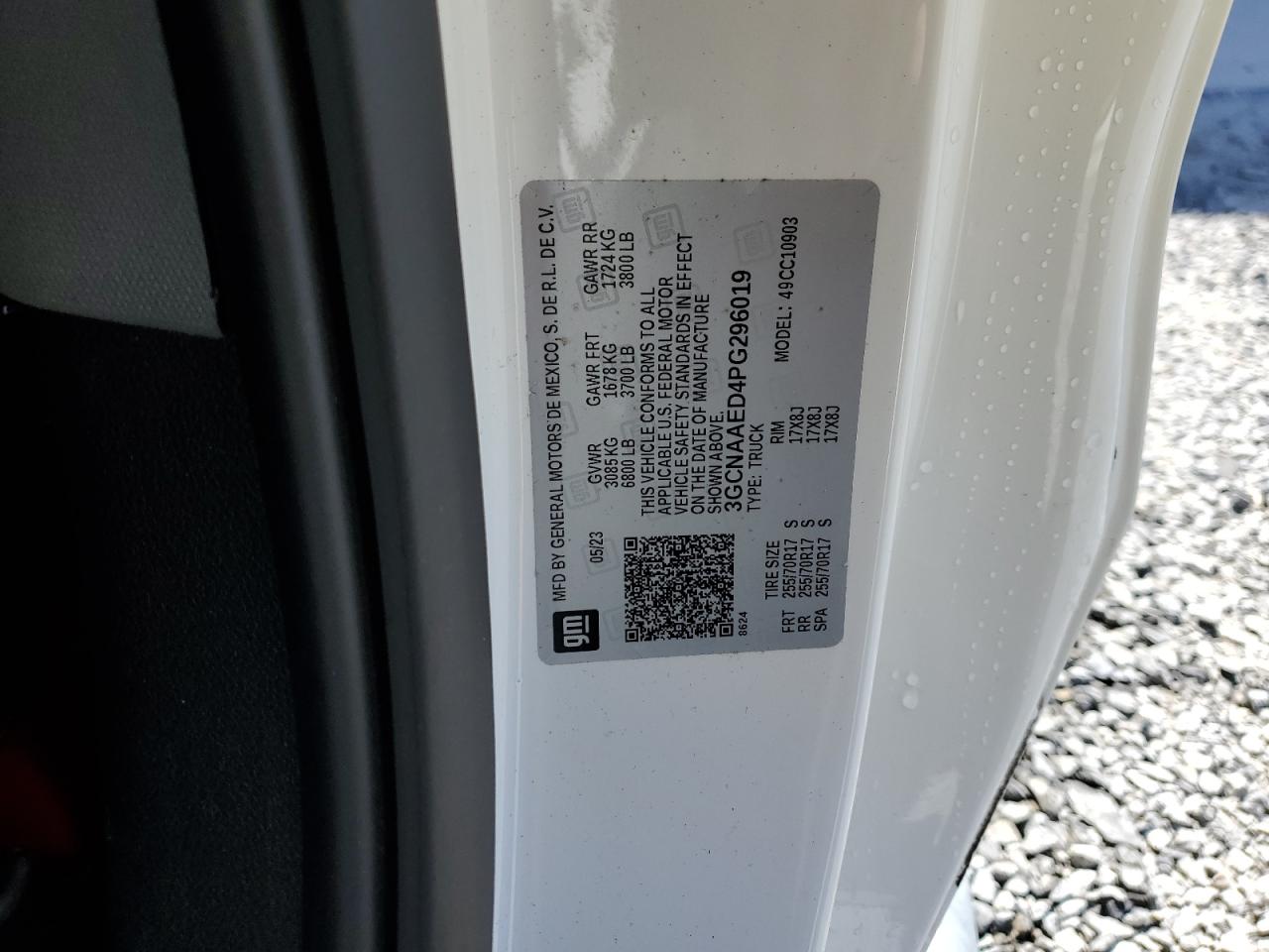 3GCNAAED4PG296019 CHEVROLET ALL Models 2023