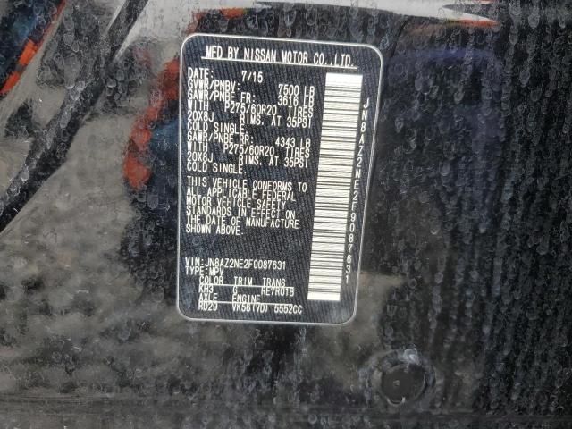 Lot #2425247867 2015 INFINITI QX80 salvage car