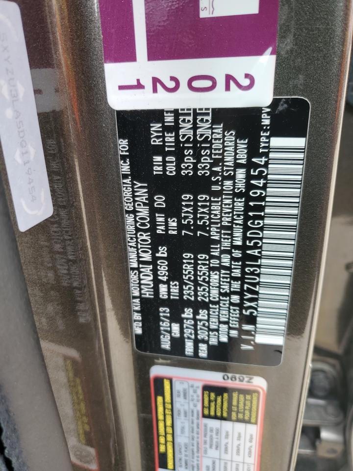 5XYZU3LA5DG119454 2013 Hyundai Santa Fe Sport