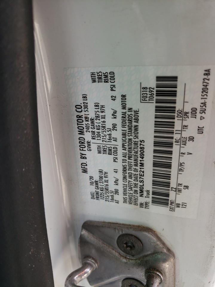 NM0LS7E21M1490875 2021 Ford Transit Connect Xl