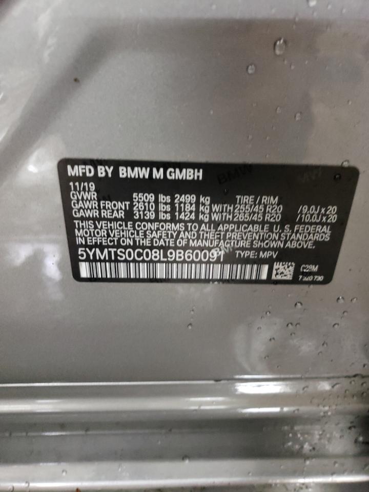 5YMTS0C08L9B60091 2020 BMW X3 M Competition