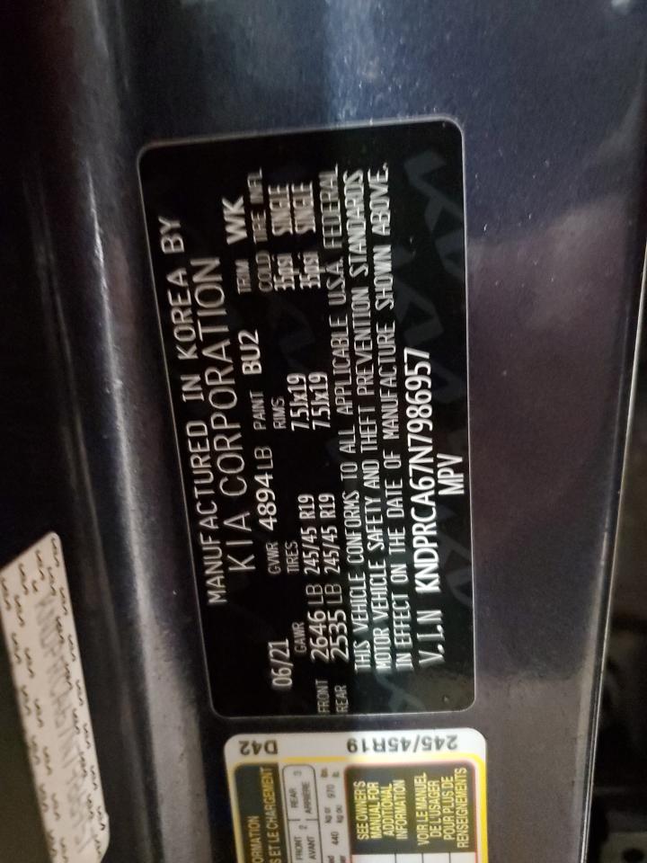 KNDPRCA67N7986957 KIA SPORTAGE 2022