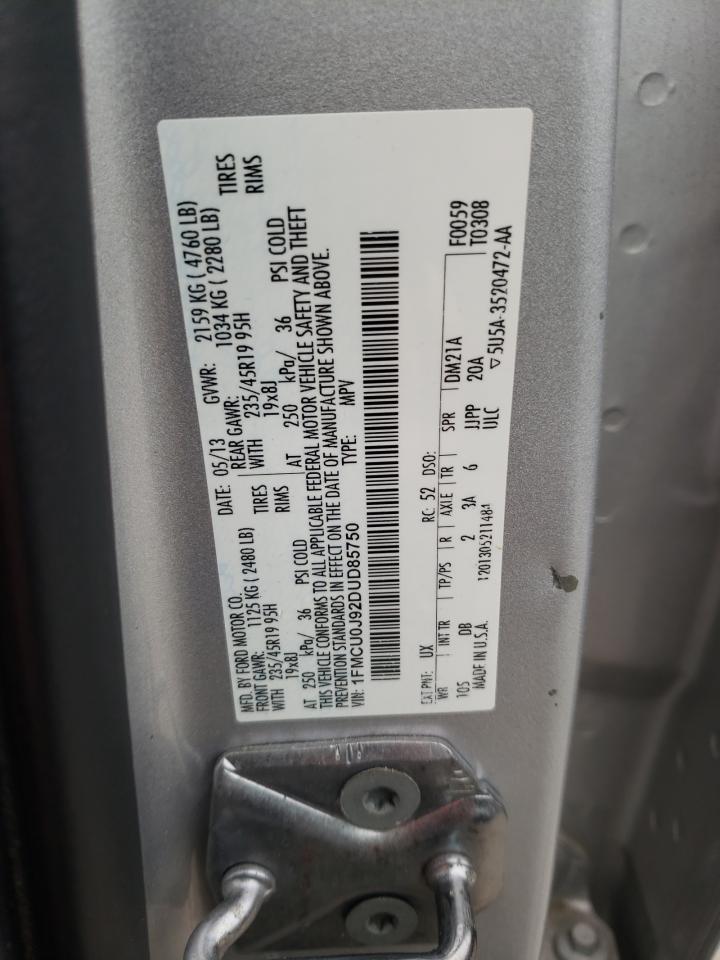 1FMCU0J92DUD85750 2013 Ford Escape Titanium