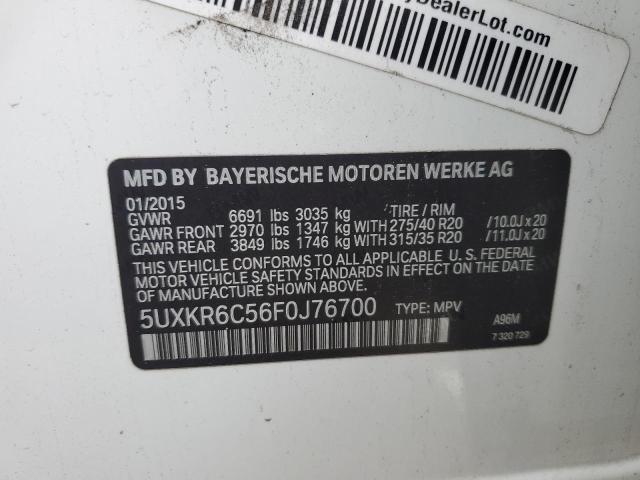 VIN 5UXKR6C56F0J76700 2015 BMW X5, Xdrive50I no.13