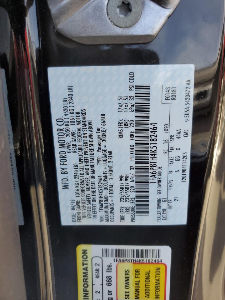 1FA6P8TH4K5182464 FORD ALL Models 2019